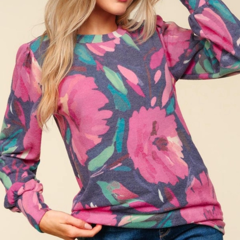 Floral and Free Sweater